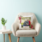 エレガントな花のタイポグラフィの写真の記念品の休日 クッション (椅子)