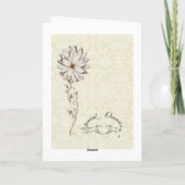 エレガントな花のデザインのギフトをありがとう サンキューカード (裏面)