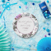 エレガントな花のデザイン ペーパープレート (パーティー)