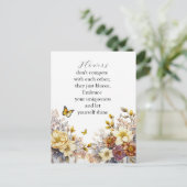 エレガントな花のデザイン ポストカード (スタンド正面)