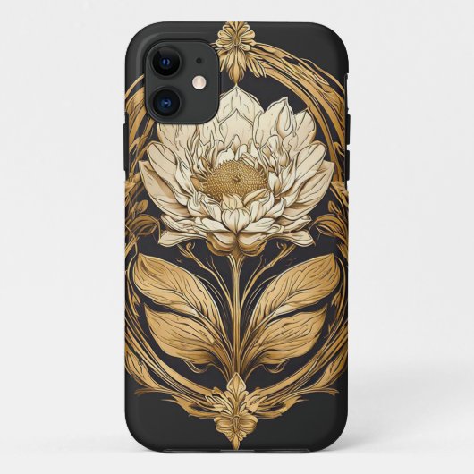 エレガントな花のデザイン Case-Mate iPhoneケース (裏面)