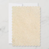 エレガントな花のトロピカルビーチウェディング返信 招待状 (裏面)