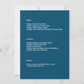 エレガントな花のハッピーエンドウィークイテイナリ 招待状 (裏面)