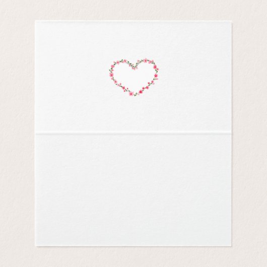 エレガントな花のハートフレーム:あらゆるシーンに (内部フラット)