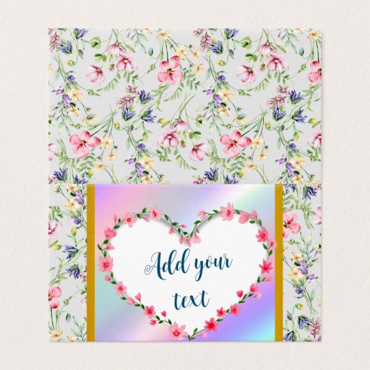 エレガントな花のハートフレーム:あらゆるシーンに (外部フラット)