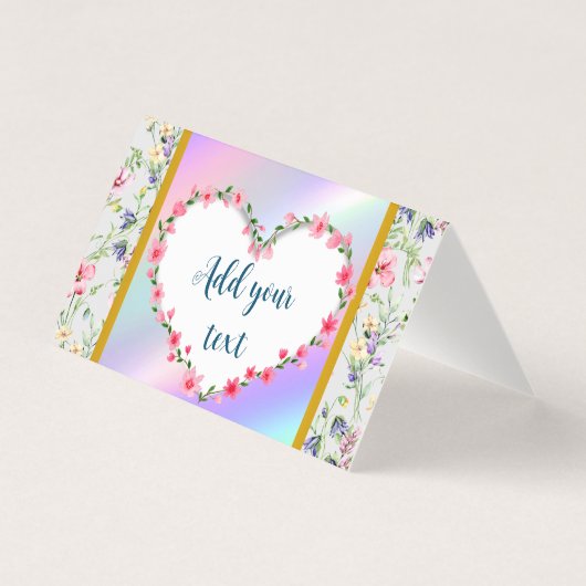 エレガントな花のハートフレーム：あらゆる場面に (正面)