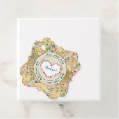 エレガントな花のハートフレーム：あらゆる場面に フェイバータグ (インサイチュ)