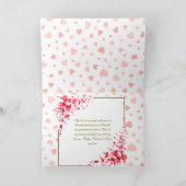 エレガントな花のバレンタインデーのカード カード (内部)