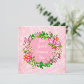 エレガントな花のフレーム: あらゆるシーンに カード (スタンド正面)