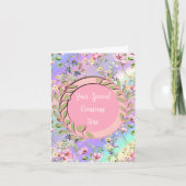 エレガントな花のフレーム: あらゆるシーンに 招待状 (正面)