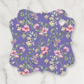 エレガントな花のフレーム: あらゆる行事に最適なギフト フェイバータグ (裏面)