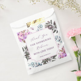 エレガントな花のブライズシャワー フェイバーバッグ