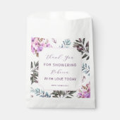 エレガントな花のブライズシャワー フェイバーバッグ (正面)
