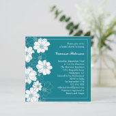 エレガントな花のブライダルシャワーの招待状 招待状 (スタンド正面)