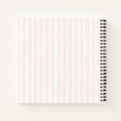 エレガントな花のブライダルシャワーロゴ ノートブック (裏面)