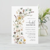 エレガントな花のブライダルシャワー招待状 招待状 (スタンド正面)