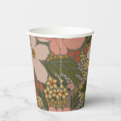 エレガントな花のブライダルシャワー オーダーメイド 紙コップ (右)