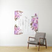 エレガントな花のブライダルシャワー タペストリー (インサイチュ(横))