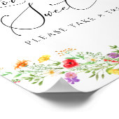 エレガントな花のブライダルシャワー　愛は甘い ポスター (角)