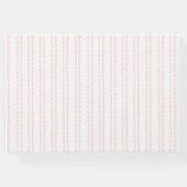 エレガントな花のプリンセスシャワーロゴ ゲストブック (裏面)