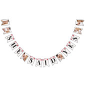 エレガントな花のプリンセスシャワー バンティングフラッグ (全)