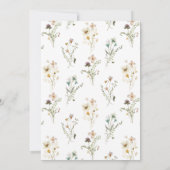 エレガントな花のベビーシャワー招待状 招待状 (裏面)