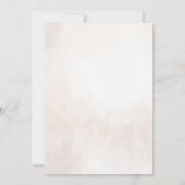 エレガントな花のボヘミアンベディング セーブザデート (裏面)