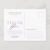 エレガントな花のポストカード 案内ポストカード (裏面)