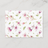 エレガントな花のマグノリア　願い事の井戸のカード エンクロージャーカード (裏面)