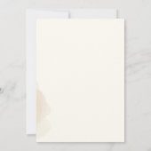 エレガントな花の六角形ゴールドフレームの結婚式 招待状 (裏面)