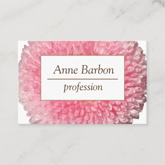 エレガントな花の写真の専門の名刺 名刺 (正面)