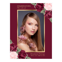 エレガントな花の写真　人生のお祝いの看板