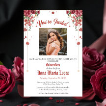 エレガントな花の写真 Mis Quince Quinceañera 15歳の誕生日