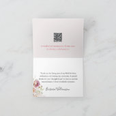 エレガントな花の写真QRリンク 誕生日おめでとう いつでも サンキューカード (内部)