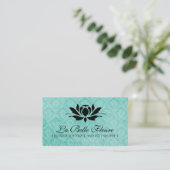 エレガントな花の名刺 名刺 (スタンド正面)