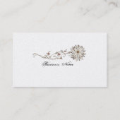 エレガントな花の名刺 名刺 (裏面)