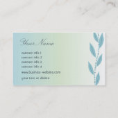 エレガントな花の名刺 名刺 (裏面)