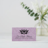 エレガントな花の名刺 名刺 (スタンド正面)