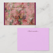 エレガントな花の名刺 名刺 (正面/裏面)