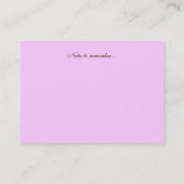 エレガントな花の名刺 名刺 (裏面)