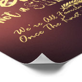 エレガントな花の席を選んで サイドではない結婚式の看板 ポスター (角)