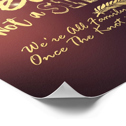 エレガントな花の席を選んで 結婚式看板 ポスター (角)