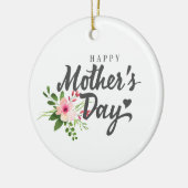 エレガントな花の幸せな母の日|のオーナメント セラミックオーナメント (左)