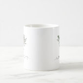 エレガントな花の幸せな母の日|のコーヒー・マグ コーヒーマグカップ (中央)