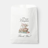 エレガントな花の彼女の新しい章の結婚前のお祝い フェイバーバッグ (正面)