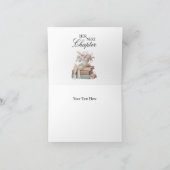 エレガントな花の彼女の次の章 ブライダルシャワー サンキューカード (内部)