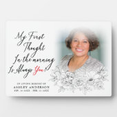 エレガントな花の愛する記憶の写真 フォトプラーク (正面)