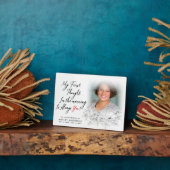 エレガントな花の愛する記憶の写真 フォトプラーク (側面)