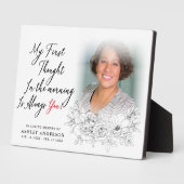 エレガントな花の愛する記憶の写真 フォトプラーク (側面)