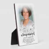 エレガントな花の愛する記憶の写真 フォトプラーク (側面)